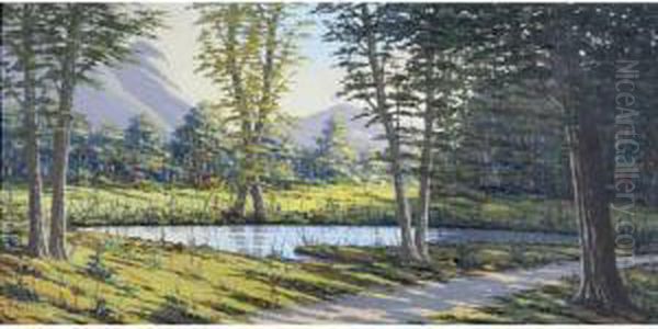 Environs De Saint-paul-de-varces En Trieves Oil Painting by Pierre Gobert