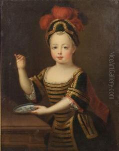 Portrait Of A Child Purported To Be The Prince De Loraine Oil Painting by Pierre Gobert