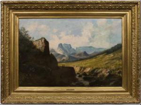 Paisaje Montanoso Oil Painting by Alfred Godchaux