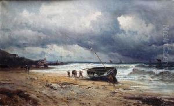 Marine Oil Painting by Emile Godchaux