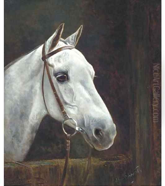 Colonel Heseltine's polo pony Oil Painting by Lilian Cheviot