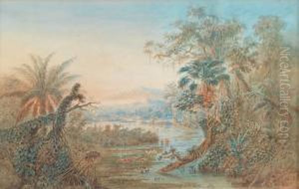 Paysage D'amerique Du Sud Oil Painting by Anton Goering