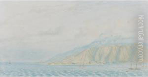 El Puerto De La Guaira Oil Painting by Anton Goering