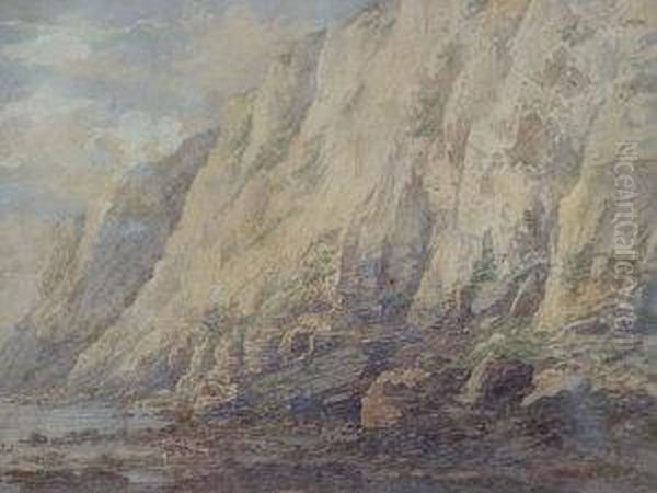 Beachy Head Oil Painting by Frederick E.J. Goff