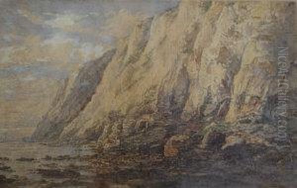 Beachy Head Oil Painting by Frederick E.J. Goff