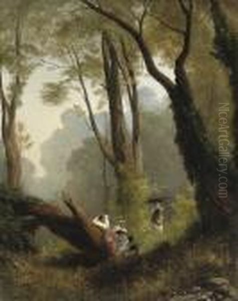 In The Forest Oil Painting by Heinrich Gogarten