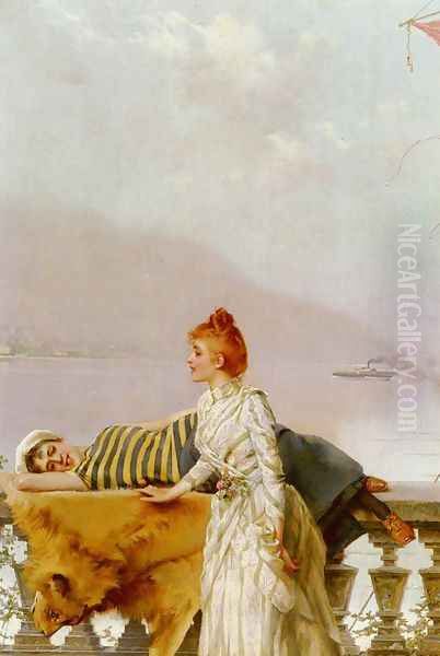 Daydreamers 2 Oil Painting by Vittorio Matteo Corcos