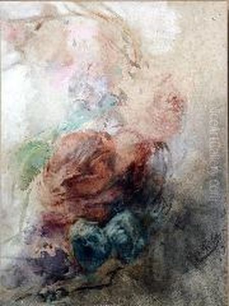 Rose Oil Painting by Emilio Gola