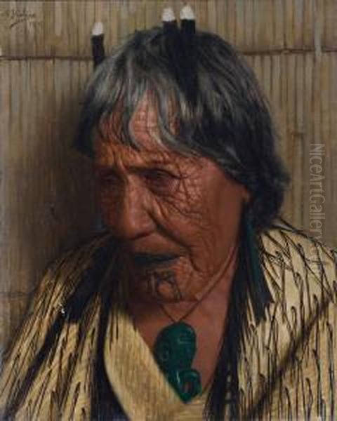 Te Aitu Te Irikau Oil Painting by Charles Frederick Goldie