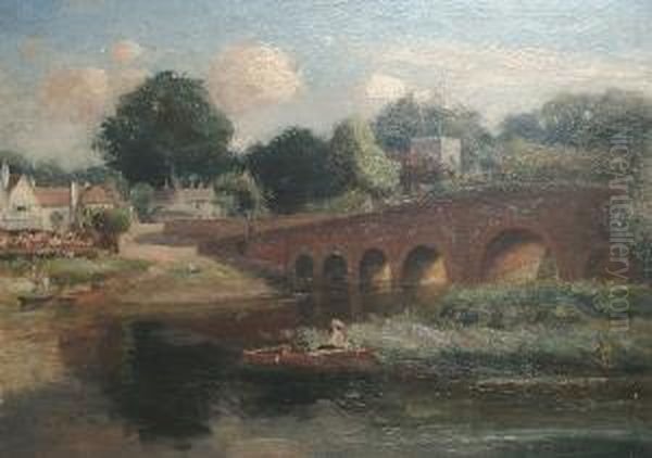 The Thames At Sonning Oil Painting by Walter H. Goldsmith