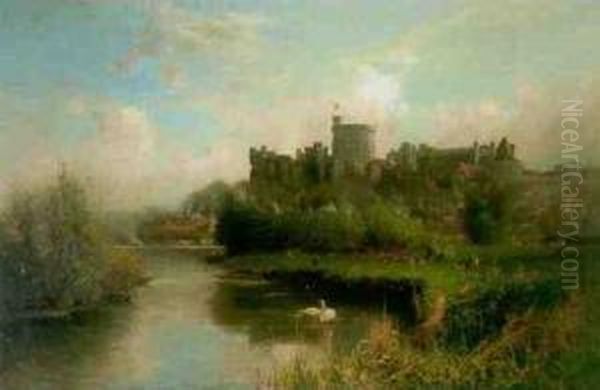 Windsor Castle Oil Painting by Walter H. Goldsmith