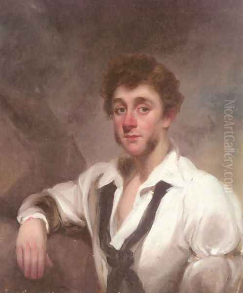 Portrait of a Gentleman Oil Painting by George Chinnery