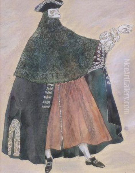 Design For Uno Ballo In Maschera Oil Painting by Alexander Yakovlev. Golovin