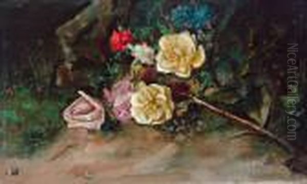 Rosen Oil Painting by Guillermo Gomez Gil