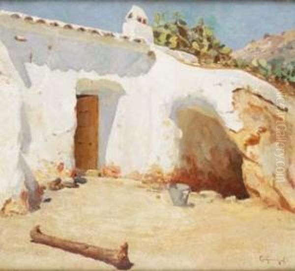 Casa Malaguena Oil Painting by Guillermo Gomez Gil