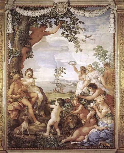 The Golden Age 1641-46 Oil Painting by Pietro Da Cortona (Barrettini)