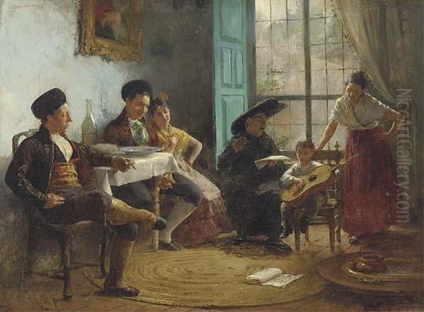 The Recital Oil Painting by Juan Antonio Gonzales