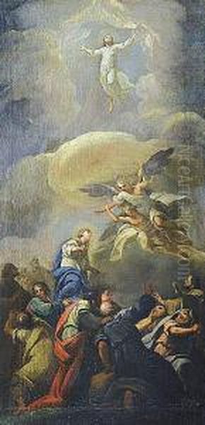 Ascension Oil Painting by Zacarias Gonzalez Velazquez