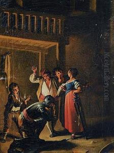 Escena Del Quijote Oil Painting by Zacarias Gonzalez Velazquez