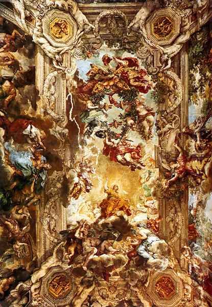 Allegory Of Divine Providence 1633 1639 Oil Painting by Pietro Da Cortona (Barrettini)