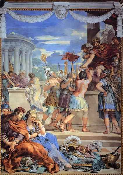 The Age of Bronze Oil Painting by Pietro Da Cortona (Barrettini)