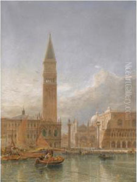 Piazzetta San Marco, Venice Oil Painting by Edward Alfred Angelo Goodall