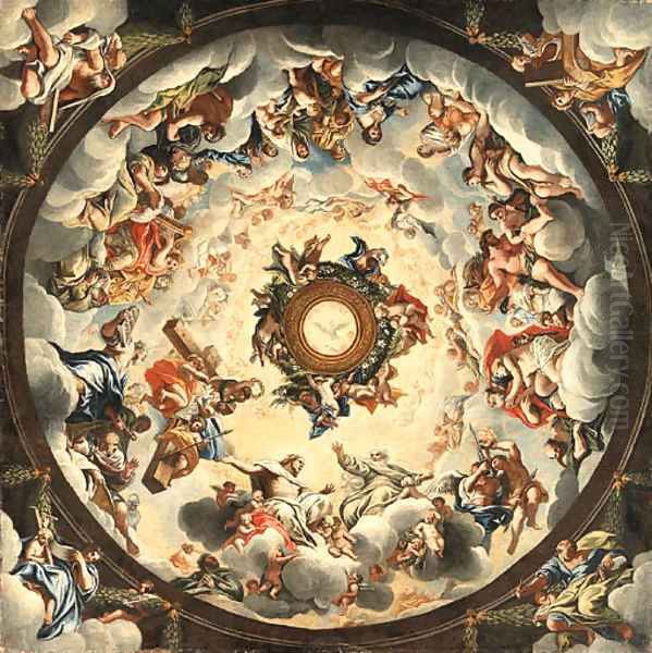 Untitled Oil Painting by Pietro Da Cortona (Barrettini)