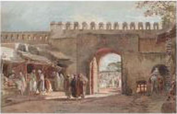 A Gate, Tangier Oil Painting by Edward Alfred Angelo Goodall