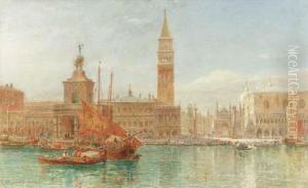 Venise From The Grand Canal
Watercolor And Gouache Over Traces Of Pencil Oil Painting by Edward Alfred Angelo Goodall