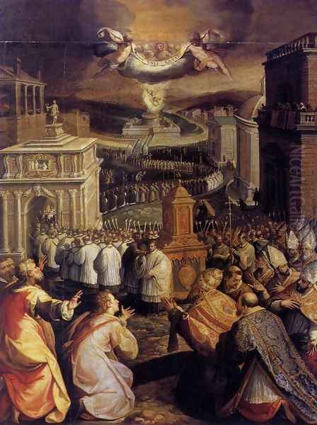 Miracle Of San Da Paola Oil Painting by Francesco Cappella