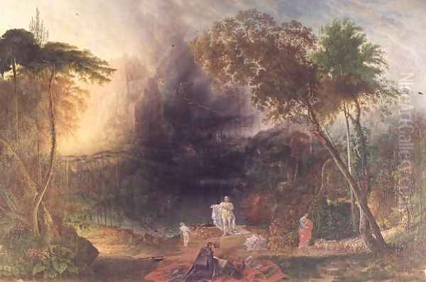 The Coming of the Messiah & the Destruction of Babylon, c.1830 Oil Painting by Samuel Colman