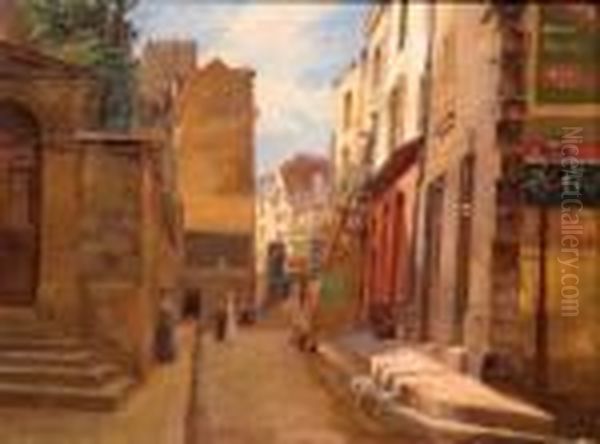 Paris, Le Marais Oil Painting by Michele Gordigiani