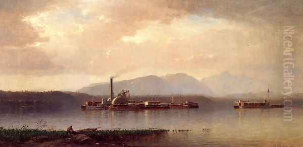 The Hudson Highlands Oil Painting by Samuel Colman