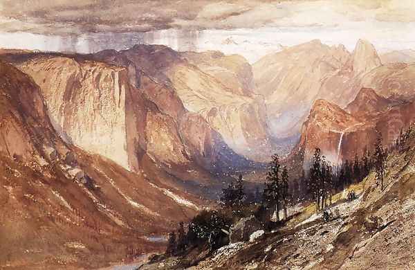 Yosemite Valley, California Oil Painting by Samuel Colman