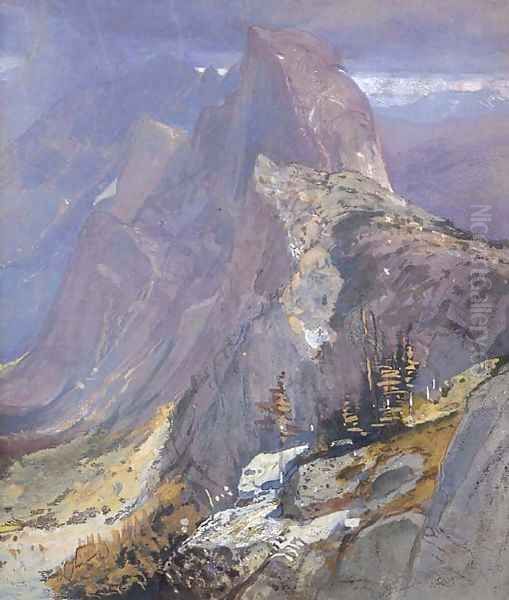 The Half-Dome from Glacier Point, Yosemite Oil Painting by Samuel Colman