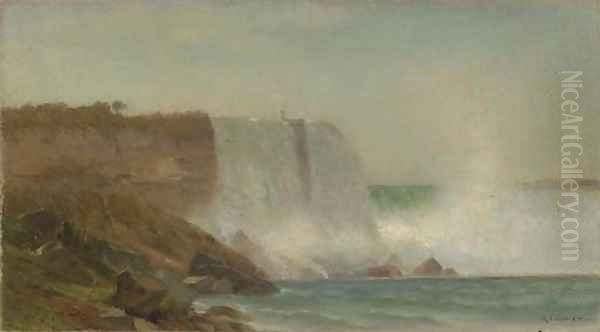 Niagara Falls Oil Painting by Samuel Colman