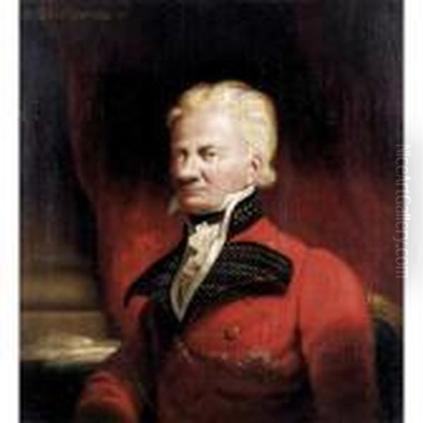 Portrait Of Sir John David Ochterlony, 1
St
 Bt. (1758-1825) Oil Painting by Sir John Watson Gordon