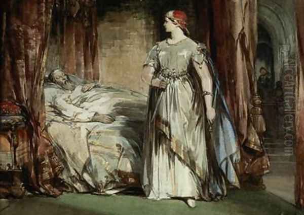 Lady Macbeth, 1850 Oil Painting by George Cattermole