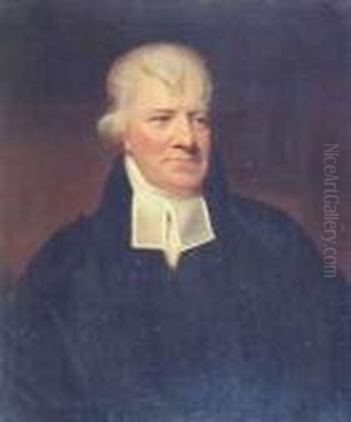 Half Length Portrait Of A Cleric Oil Painting by Sir John Watson Gordon