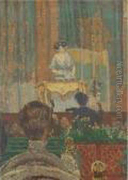 Various Properties
 

 
 
 

 
 The Music Hall (lady With A Dulcimer) Oil Painting by Spencer Frederick Gore