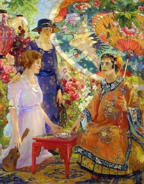 Fortune Teller Oil Painting by Colin Campbell Cooper