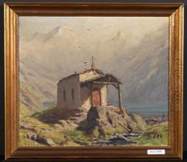 Bergkapelle. Oil Painting by Albert H. Gos