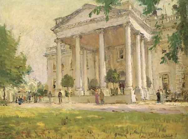 The White House Oil Painting by Colin Campbell Cooper