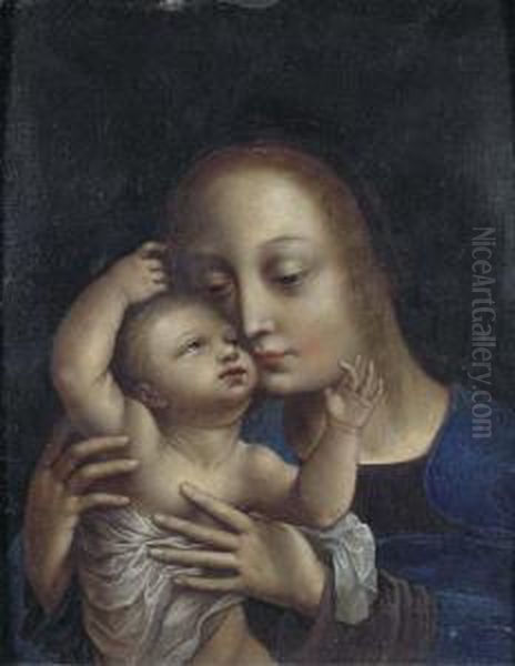 The Virgin And Child Oil Painting by Jan Mabuse