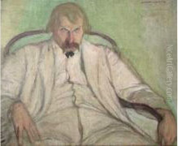 Portrait D'homme (1906) Oil Painting by Leopold Gottlieb