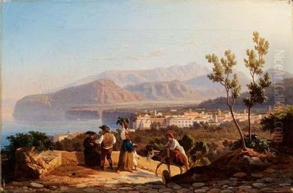 Sorrento Oil Painting by Carl Wilhelm Goetzloff