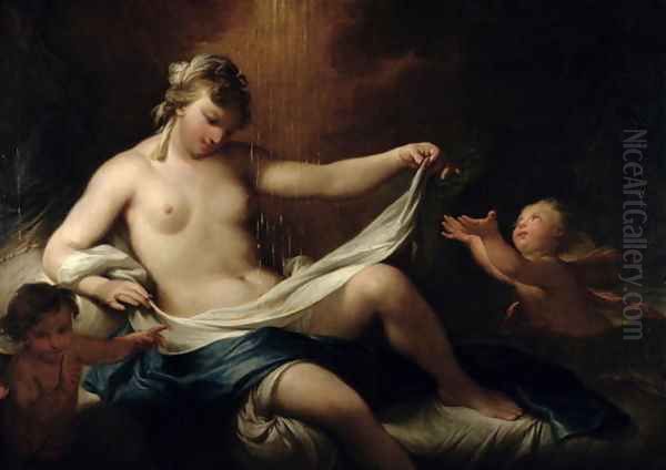 Danae and the Golden Shower, c.1750 Oil Painting by Andrea Casali