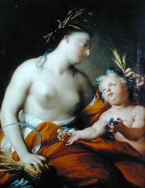 Allegory of Autumn Oil Painting by Andrea Casali