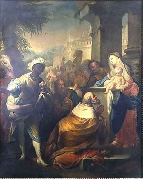 The Adoration of the Magi Oil Painting by Andrea Casali