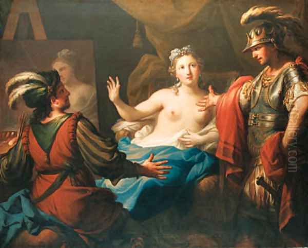 Apelles and Campaspe Oil Painting by Andrea Casali